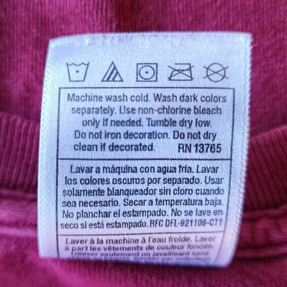 Vintage Fruit of the Loom Thrice Maroon Graphic T-Shirt Mens Large - Picture 8 of 8